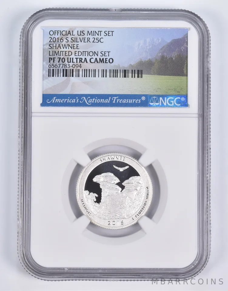 2016-S Silver PF70 ANT Shawnee Quarter Limited Edition NGC