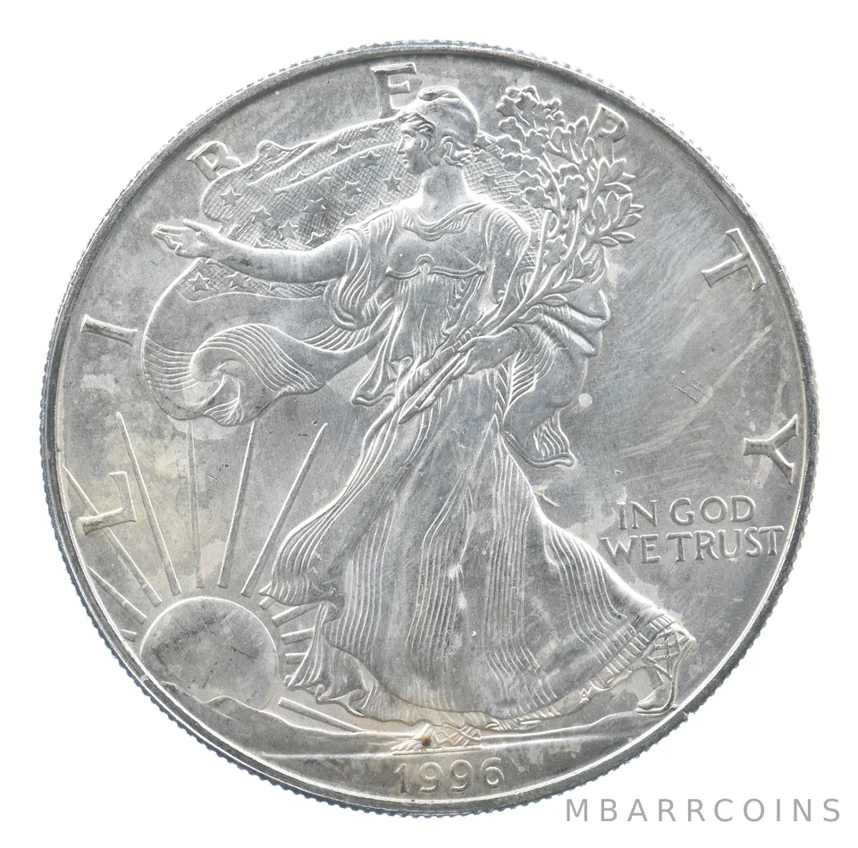 Rarest 1996 American Silver Eagle - Key Date - Rare LOW MINTAGE *706