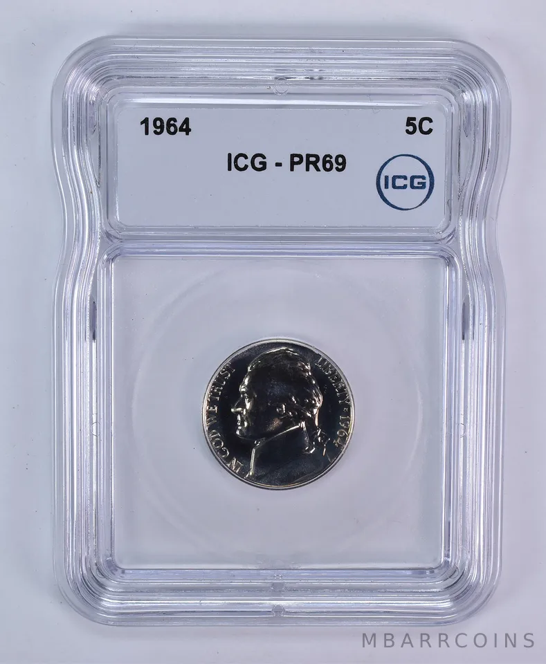 1964 Jefferson Nickel PR69 ICG