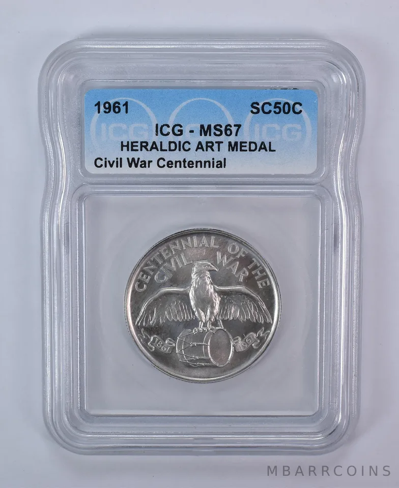 1961 So Called Half Dollar Civil War Centennial MS67 ICG