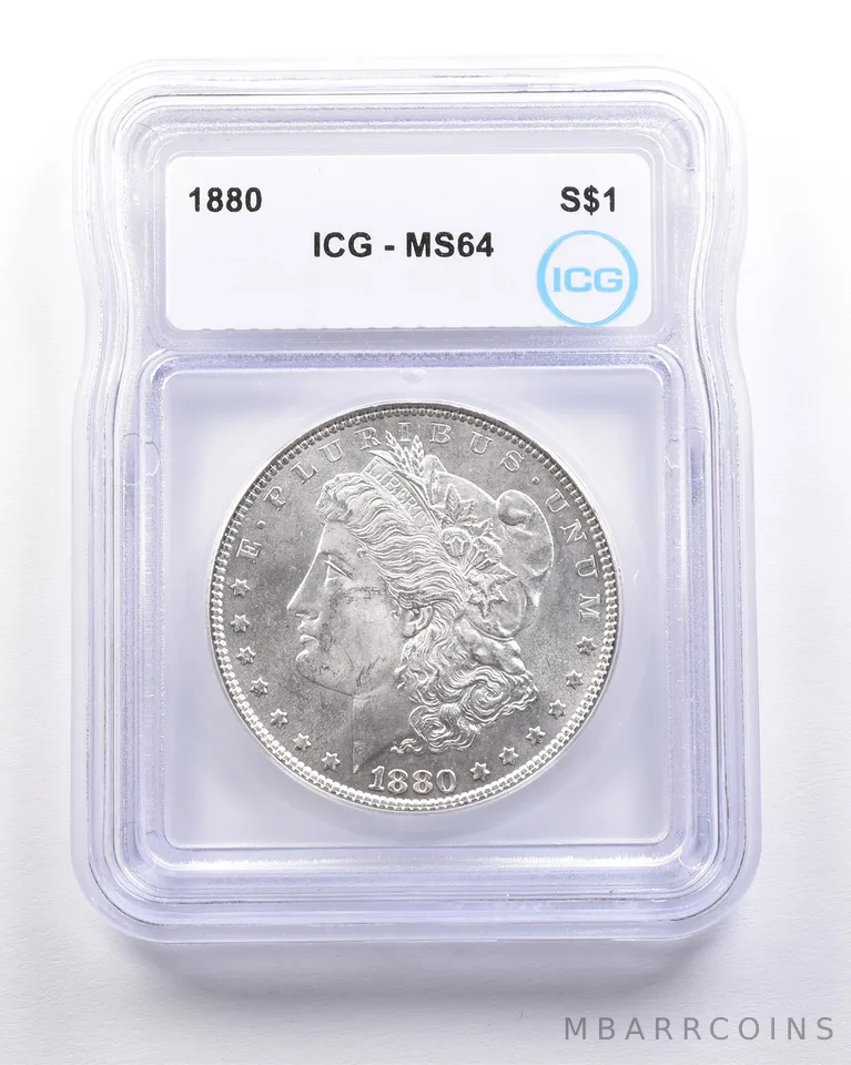 1880 Morgan Silver Dollar MS64 ICG *4570