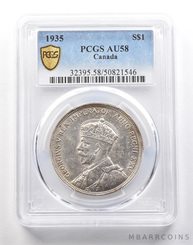 1935 Canada Silver Dollar AU58 PCGS *1830
