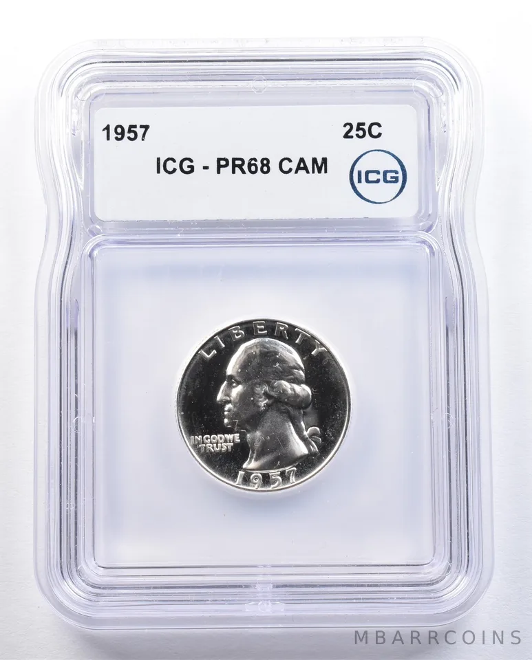 1957 Washington Quarter PR68 CAM ICG *1636