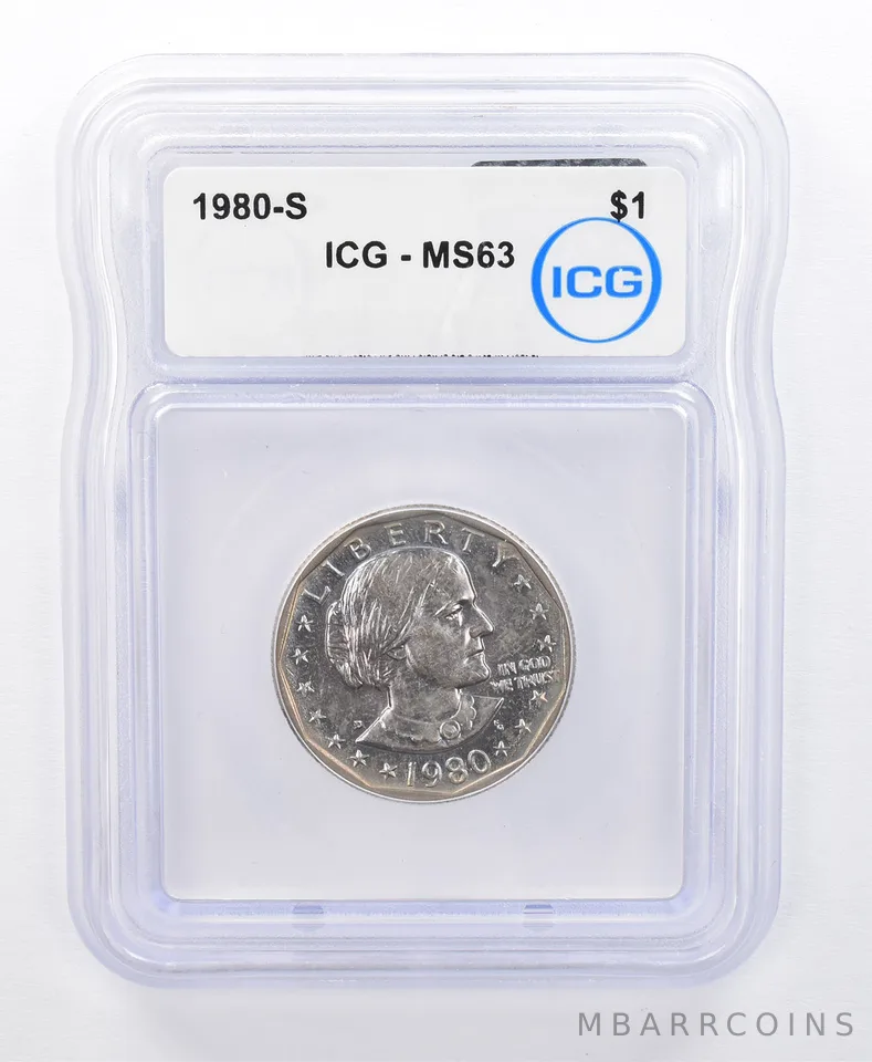 1980-S Susan B Anthony $1 MS63 ICG Beautiful Tone *8726