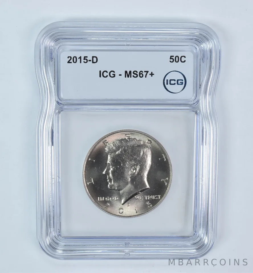 2015-D Kennedy Half Dollar MS67+ ICG