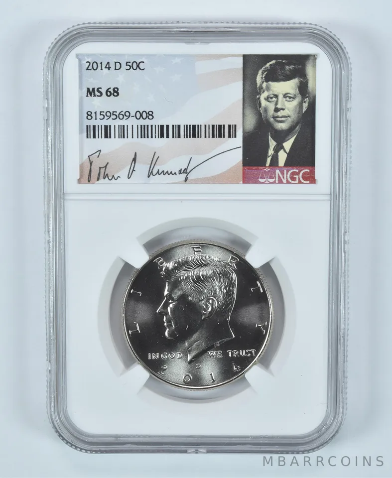 2014-D Kennedy Half Dollar MS68 NGC Special Label