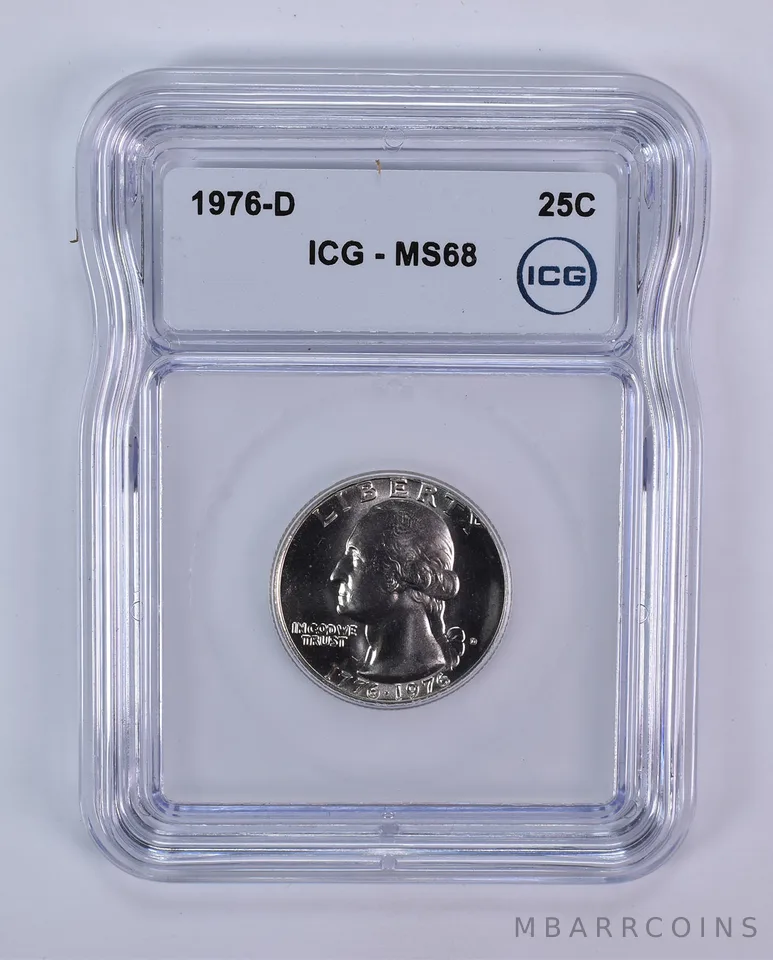 1976-D Washington Quarter MS68 ICG