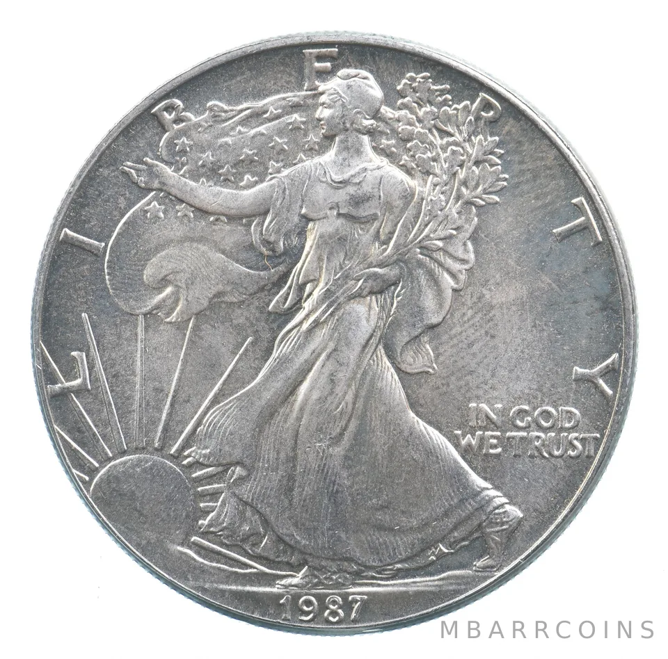 Better Date 1987 American Silver Eagle 1 Troy Oz .999 Fine Silver *770