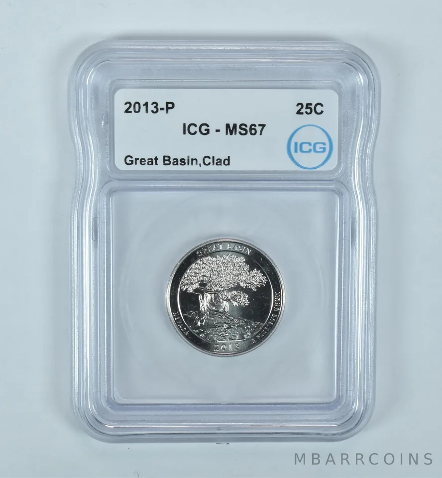 2013-P Washington Quarter ATB Great Basin CLAD MS67 ICG