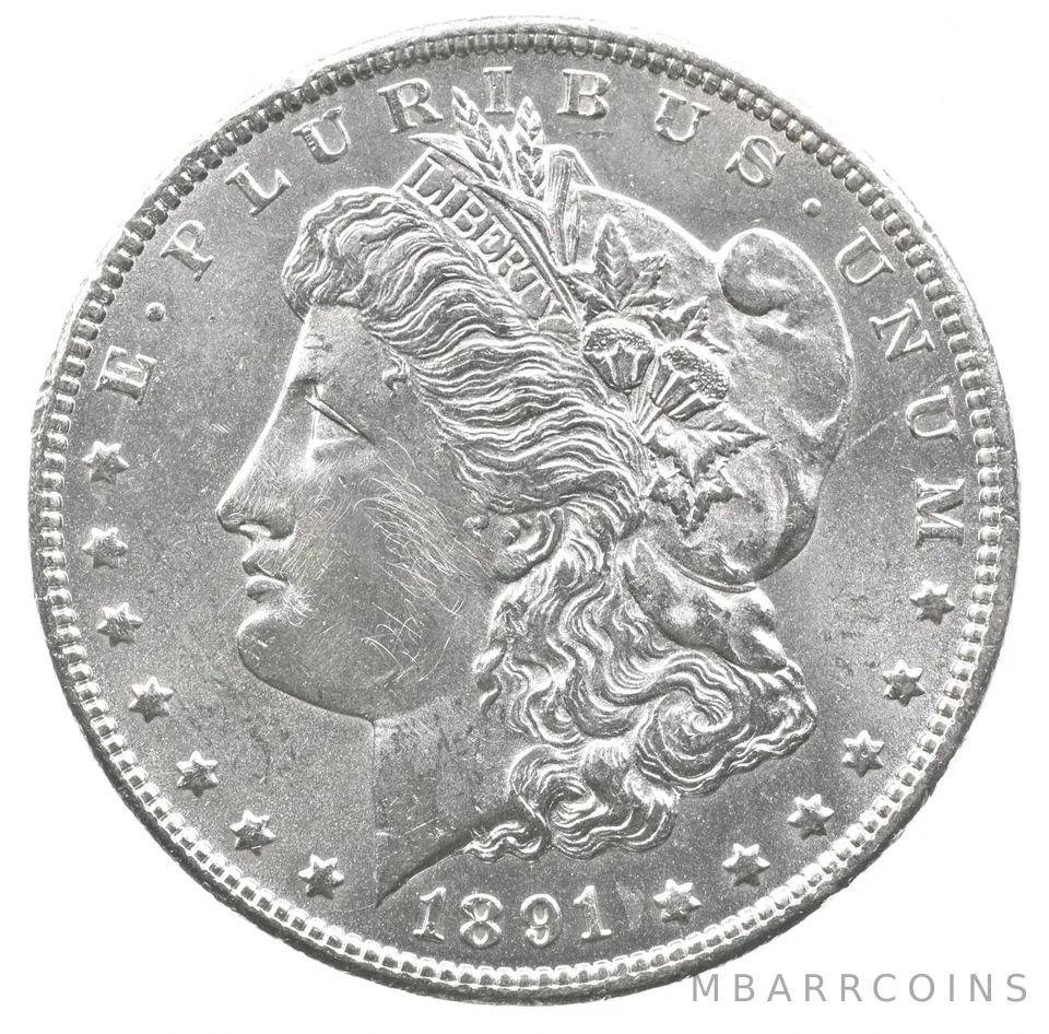 1891-CC Morgan Silver Dollar *6068