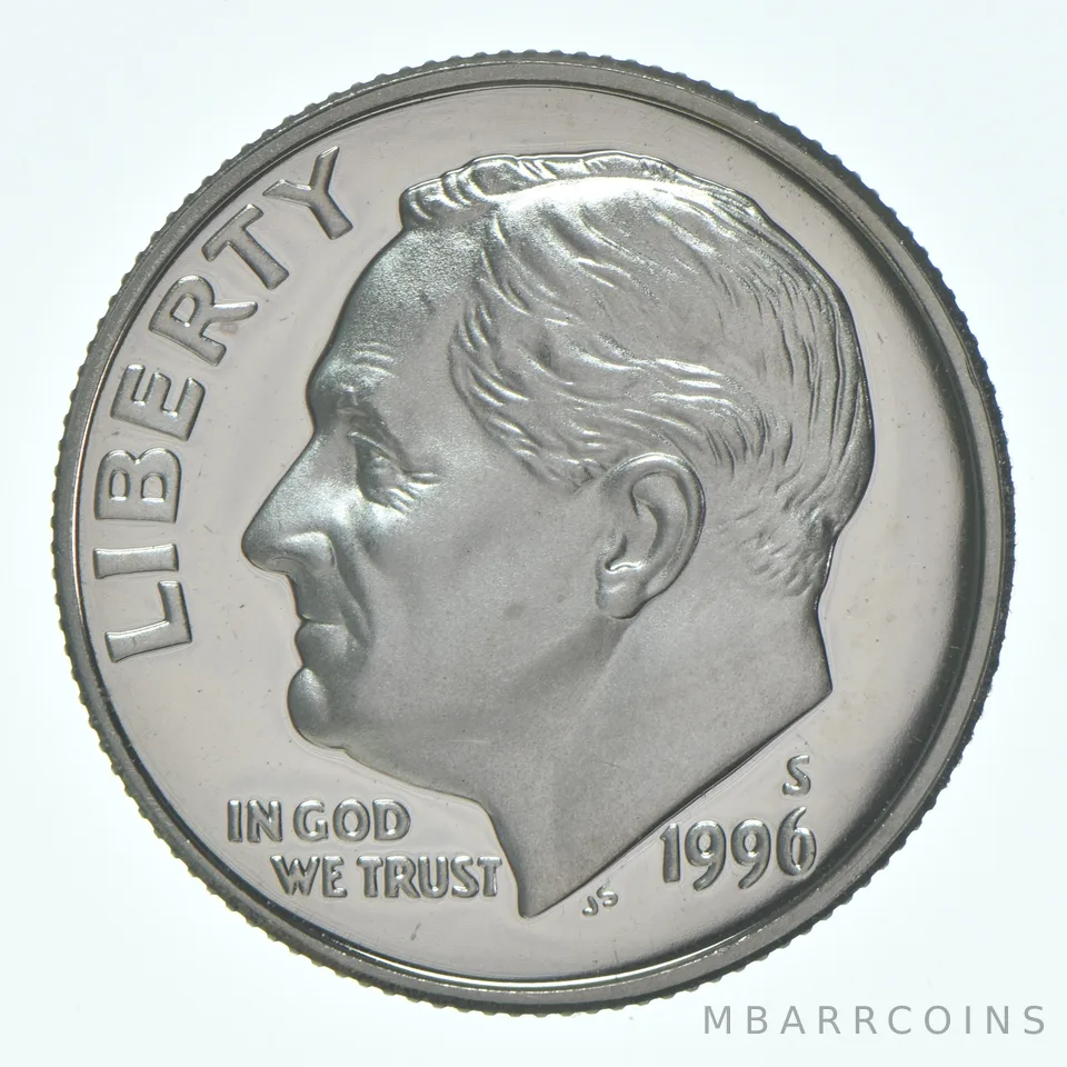 1996-S Roosevelt Dime CLAD Proof