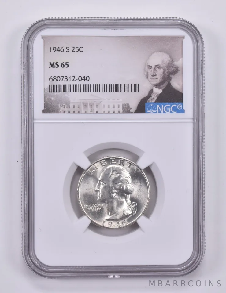 1946-S/S Error Washington Quarter MS65 NGC Special Label