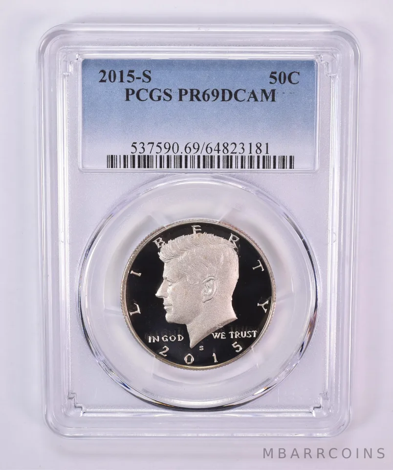 2015-S Kennedy Half Dollar PR69 DCAM PCGS Blue Label