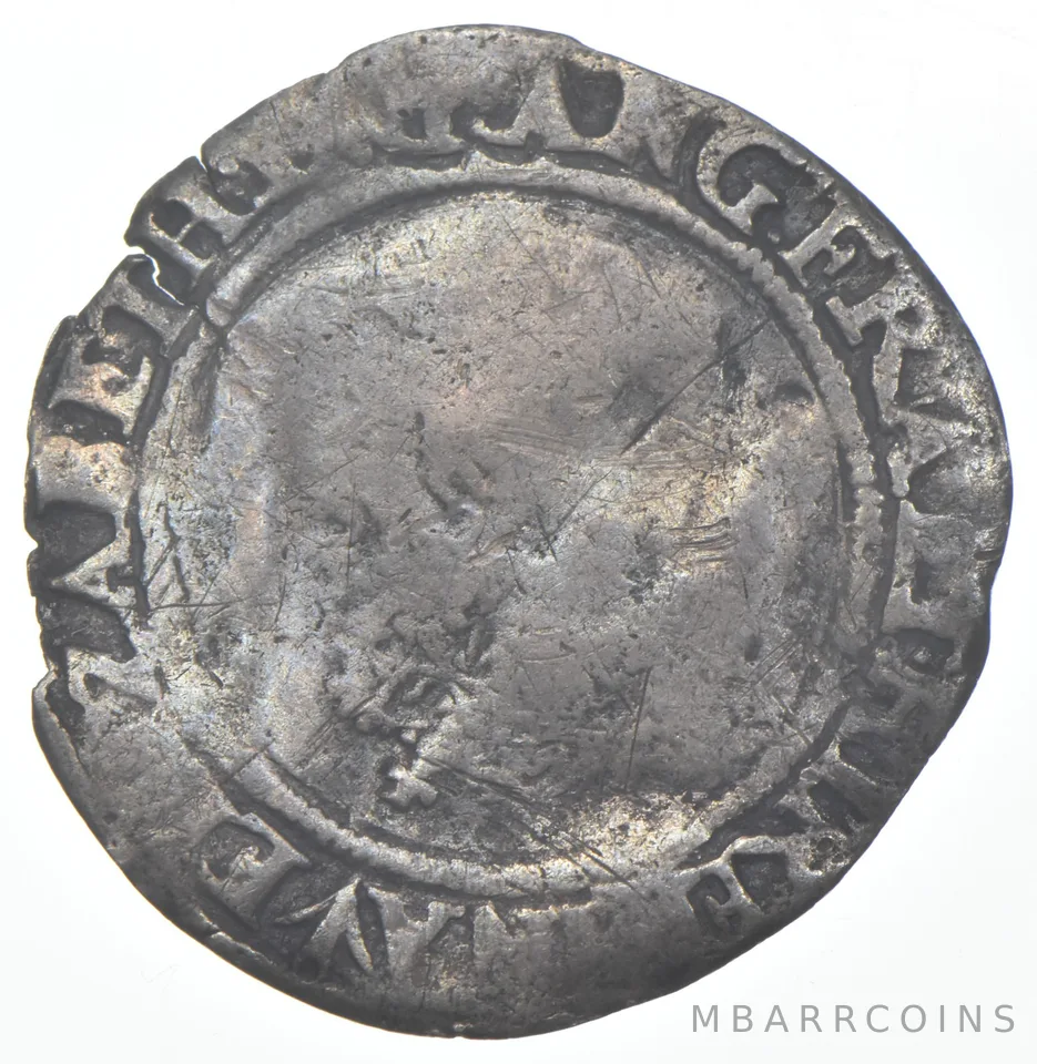 Worn Date Great Britain 6 Pence Elizabethan Era *8129