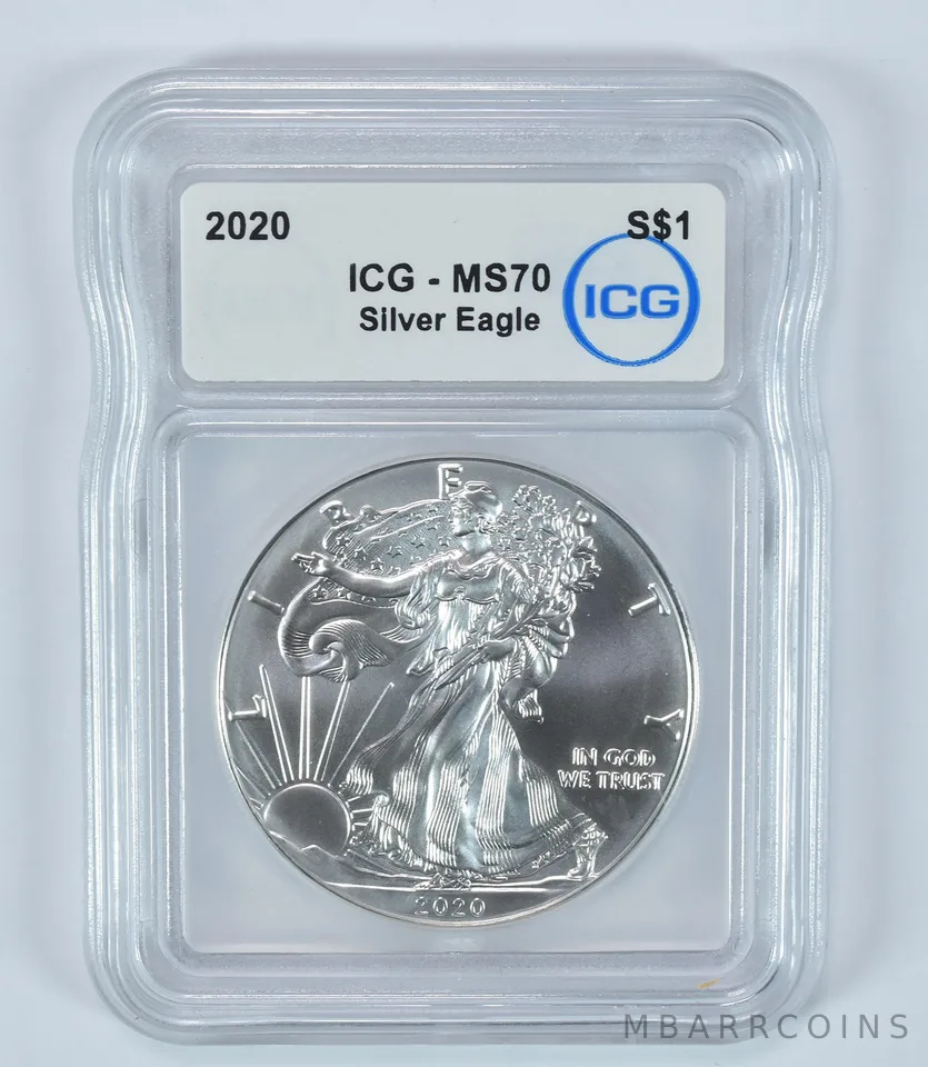 2020 American Silver Eagle MS70 ICG