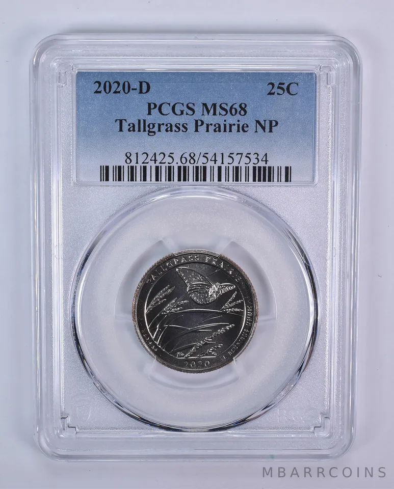 2020-D Washington Quarter ATB Tallgrass Prairie MS68 PCGS