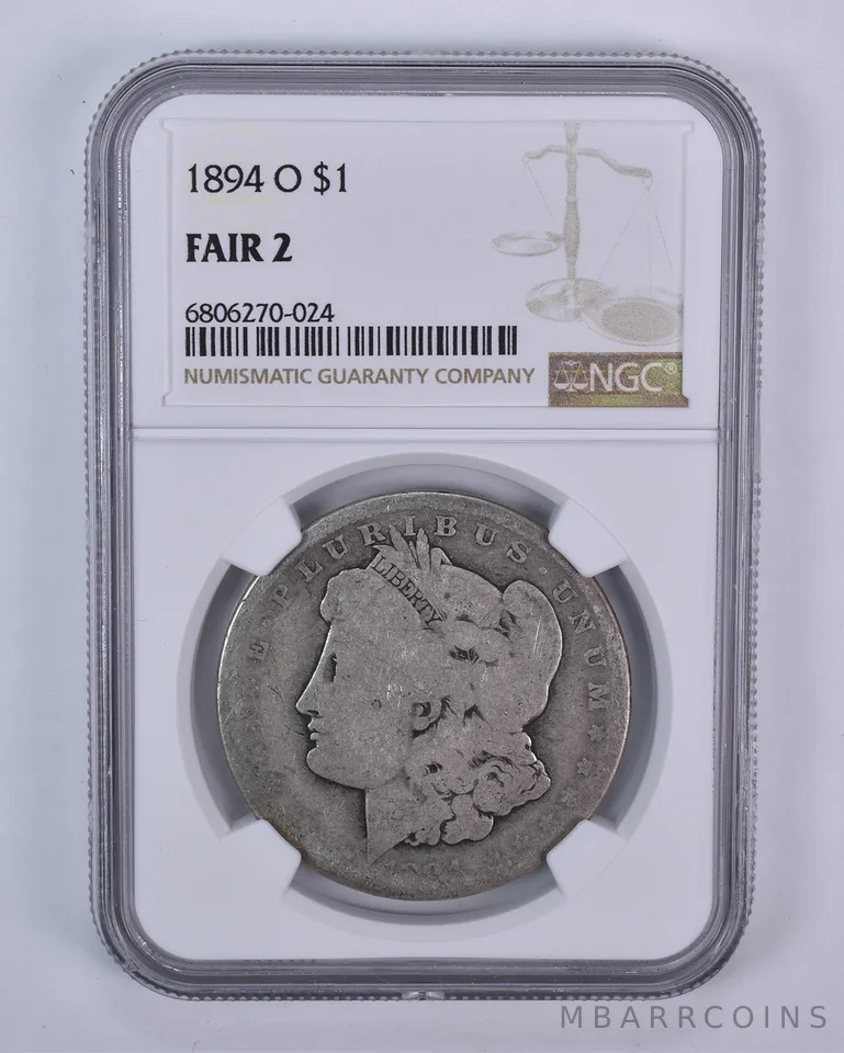 1894-O Morgan Silver Dollar Fair 2 NGC Lowball