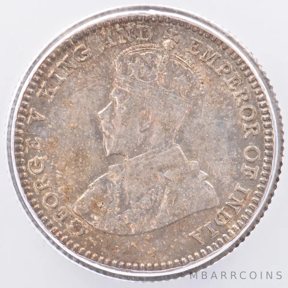 1935 Straits Settlements 5 Cents MS65 ICG Beautiful Tone *1913