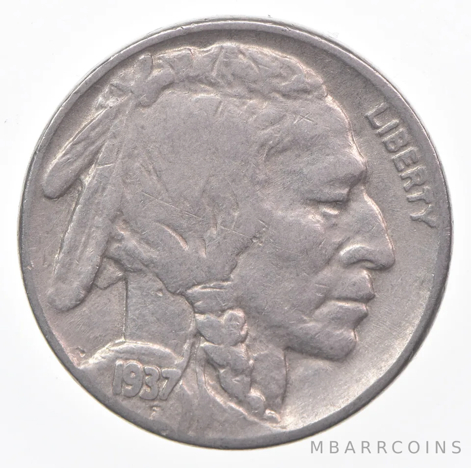 1937 (P) Indian Head Buffalo Nickel Average Circ