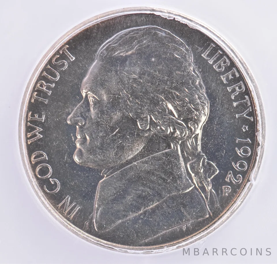 1992-P Jefferson Nickel MS66 FS ICG Beautiful Tone *2141