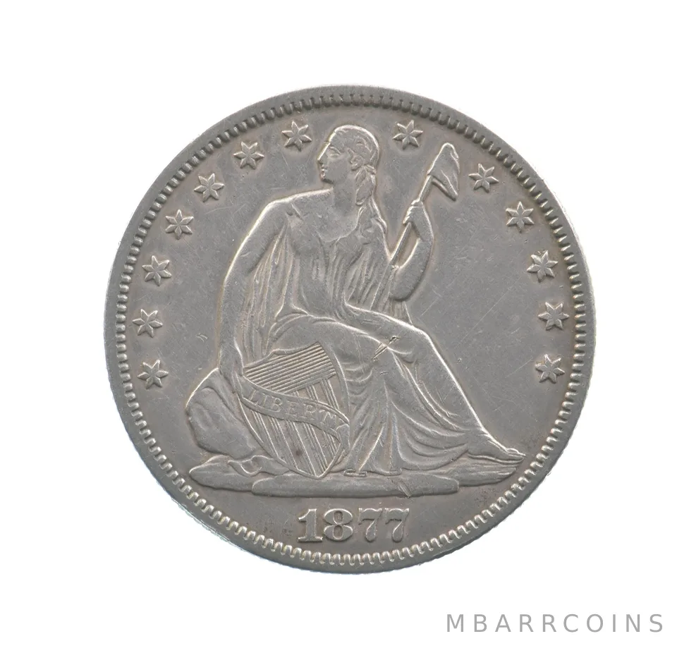 1877 Seated Liberty Half Dollar *4418