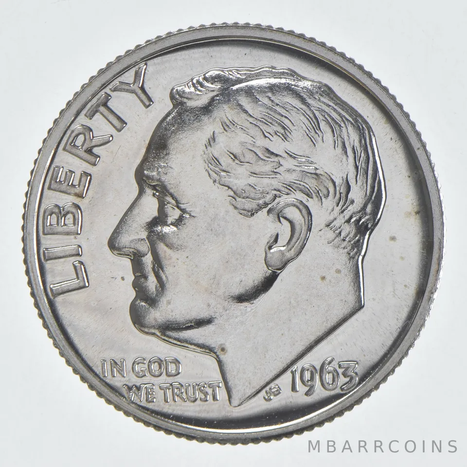 1963 Roosevelt Dime Proof 90% Silver