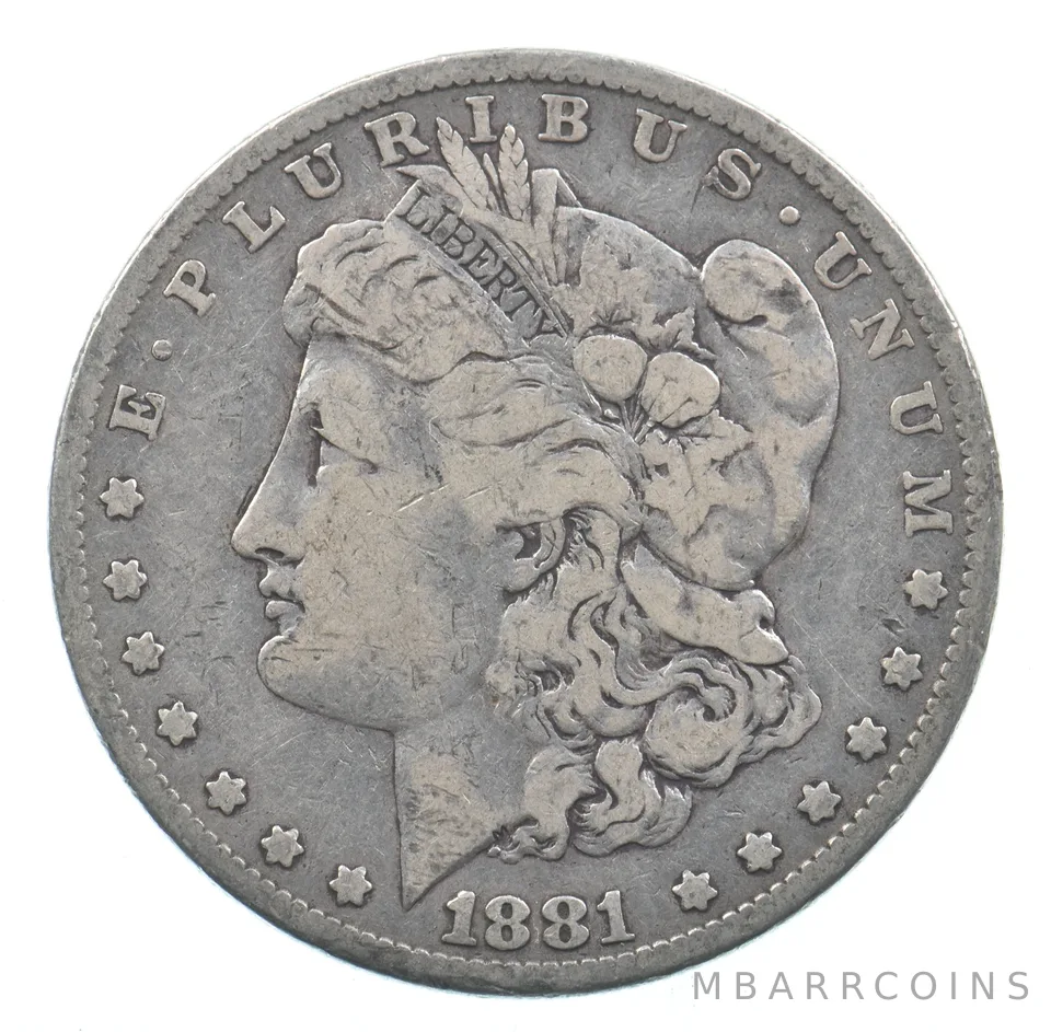Early - 1881 Morgan Silver Dollar - 90% US Coin *970