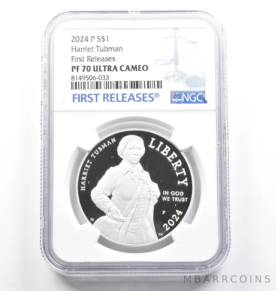 2024-P Harriet Tubman Commemorative Silver Dollar FR PF70 UCAM NGC *9818