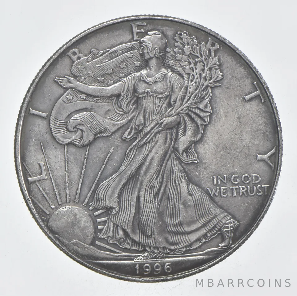 Rarest 1996 American Silver Eagle - Key Date - Rare LOW MINTAGE *396