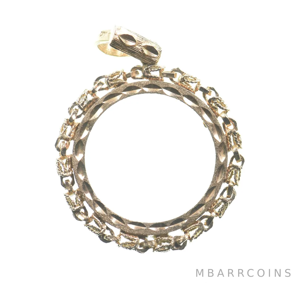 14k 5g Gold Bezel $5 Liberty Head Half Eagle *4439