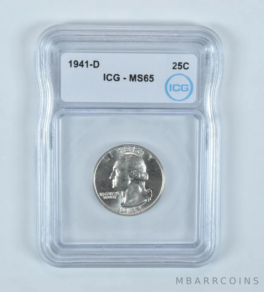 1941-D Washington Quarter MS65 ICG