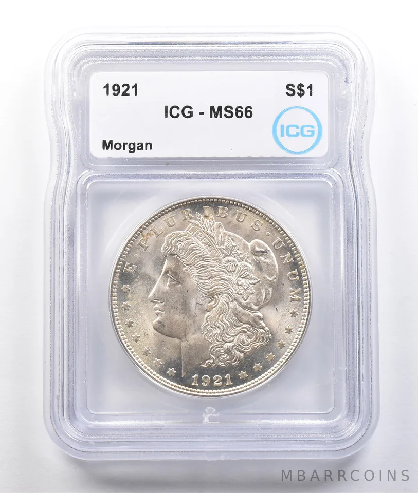 1921 Morgan Silver Dollar MS66 ICG *3753