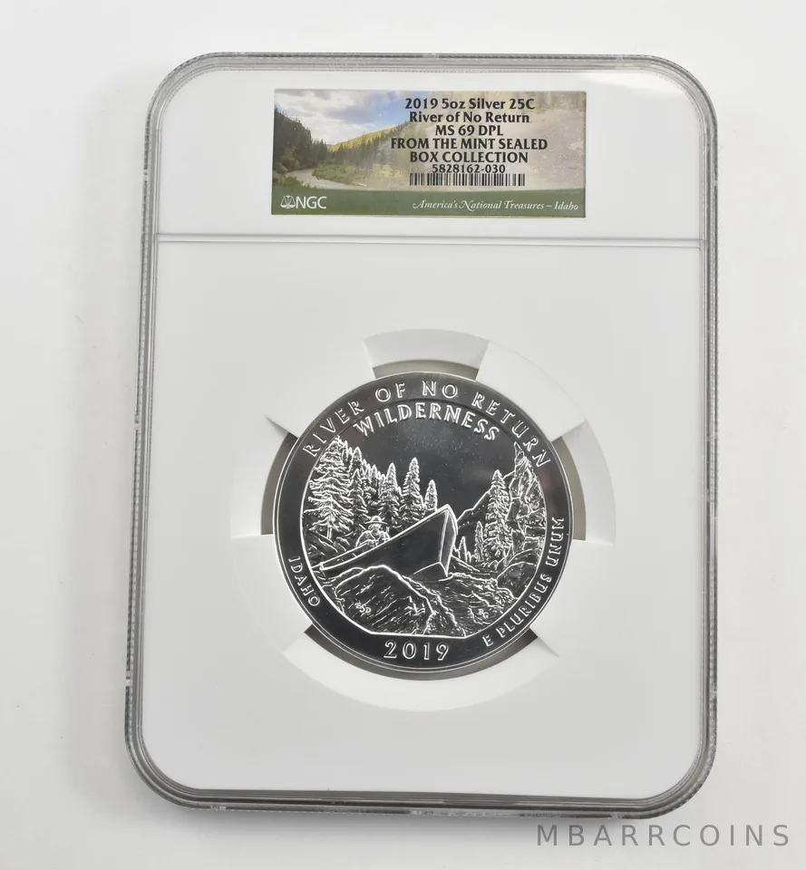 2019 5 Oz Silver Quarter ATB River Of No Return MS69 DPL NGC *1652