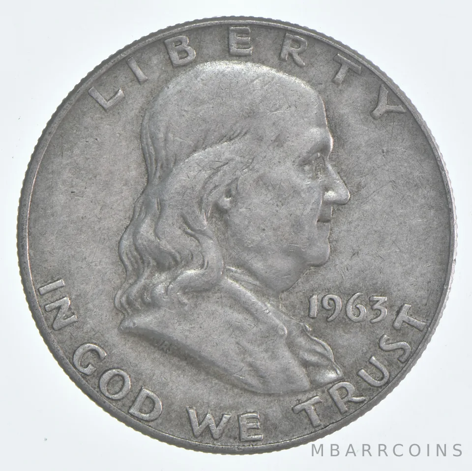 1963-D Franklin Half Dollar Circulated 90% Silver (1pc)