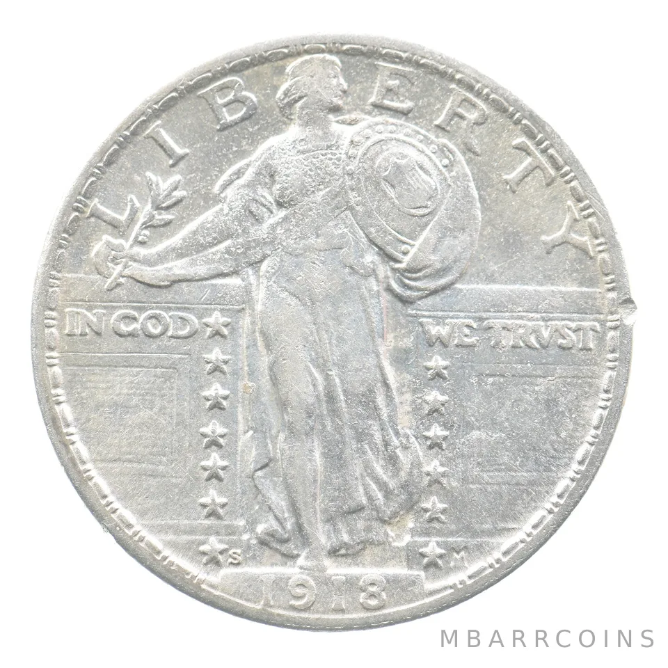 1918-S Standing Liberty Quarter *3901