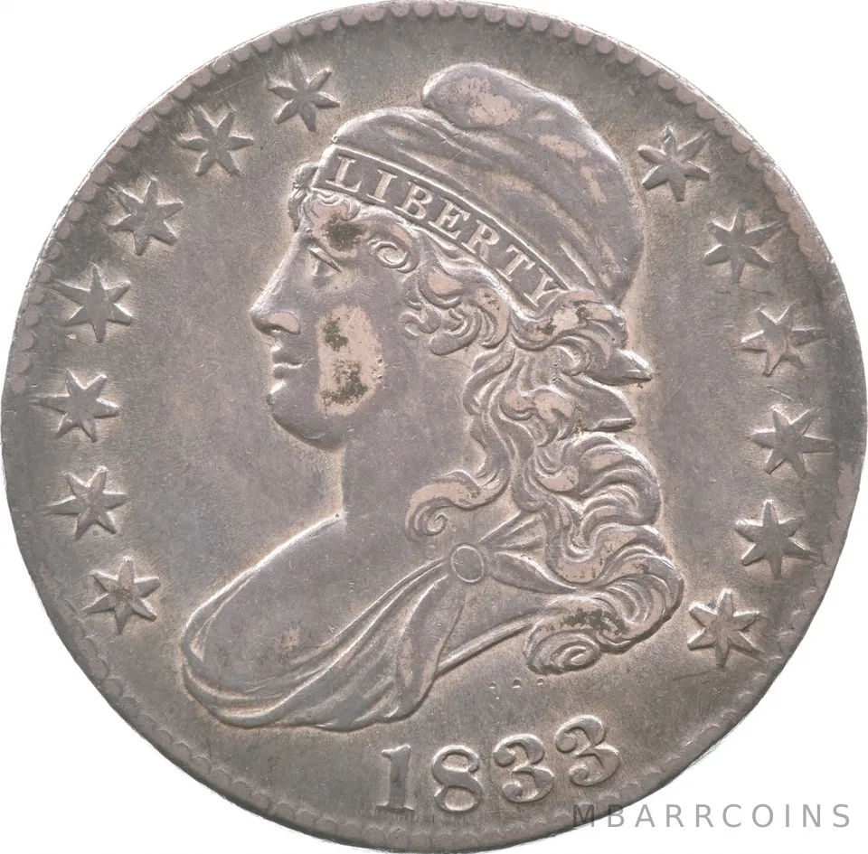 1833 Capped Bust Half Dollar a4708