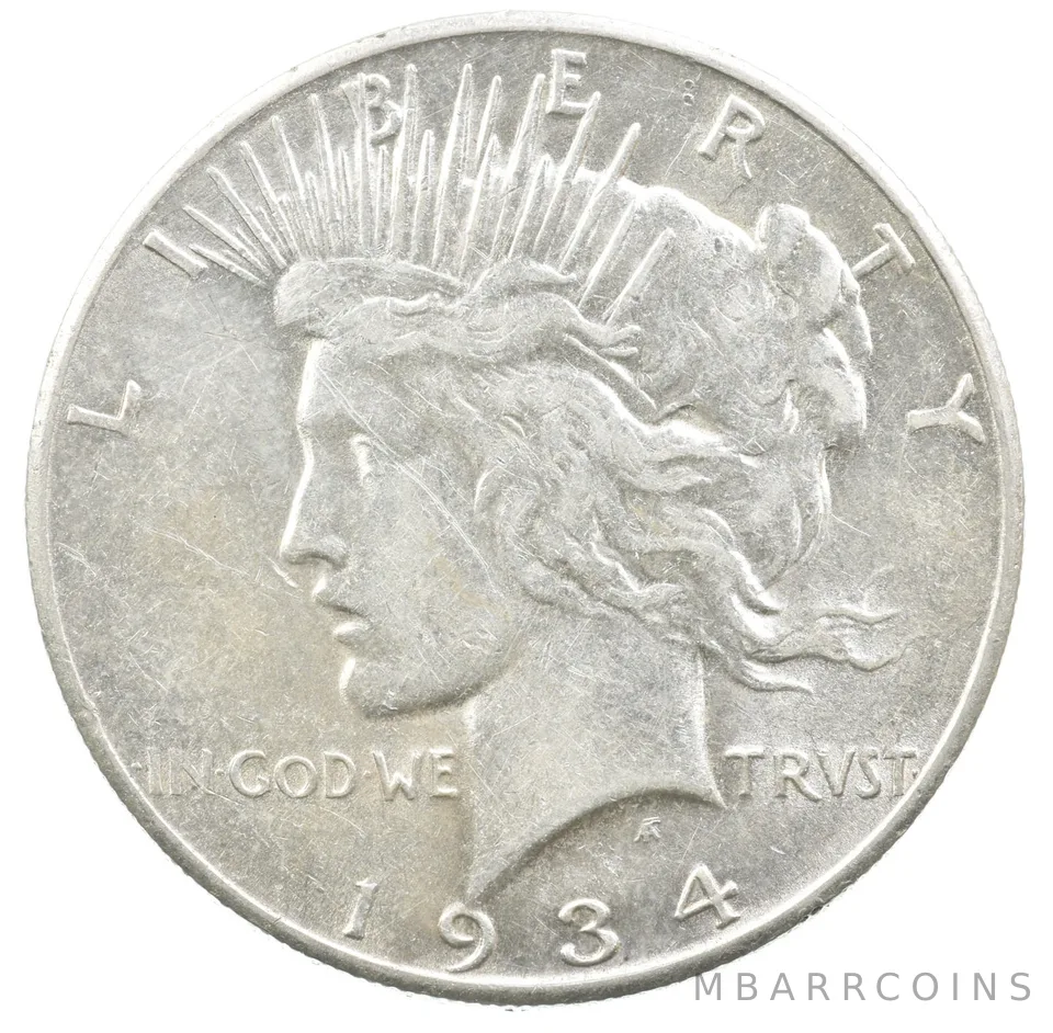 1934-S Peace Silver Dollar *1909
