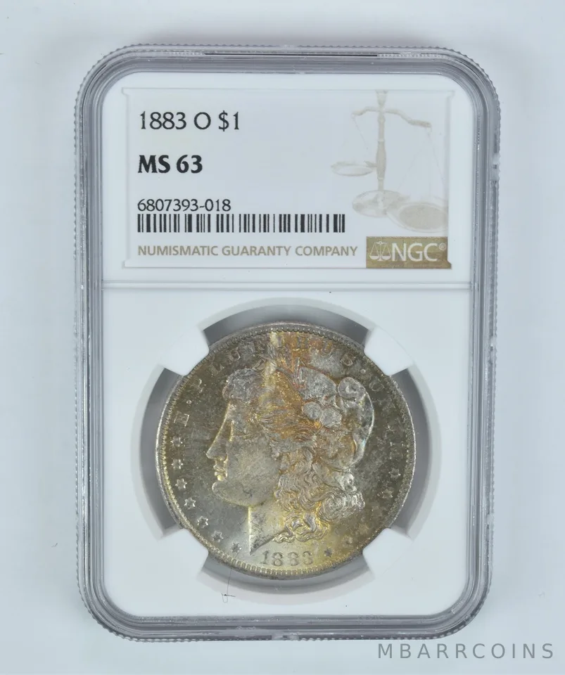 MS63 1883-O Morgan Silver Dollar NGC Beautifully Toned *2213