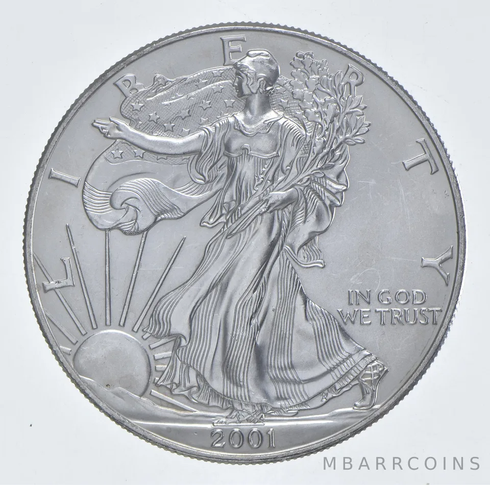 Better Date 2001 American Silver Eagle 1 Troy Oz .999 Fine Silver *199