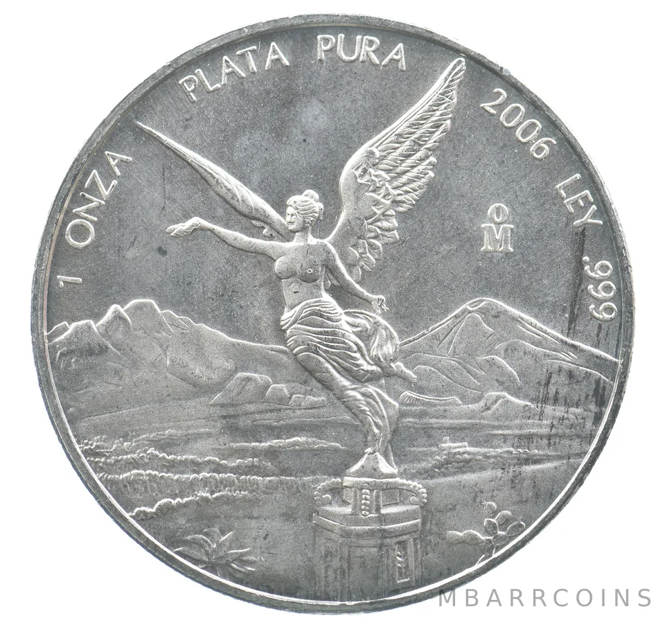 2006 Mo Mexico 1 Onza Silver Libertad *9462