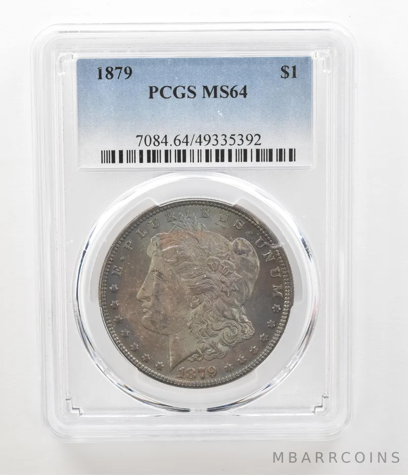 1879 Morgan Silver Dollar MS64 PCGS Beautiful Tone *4558