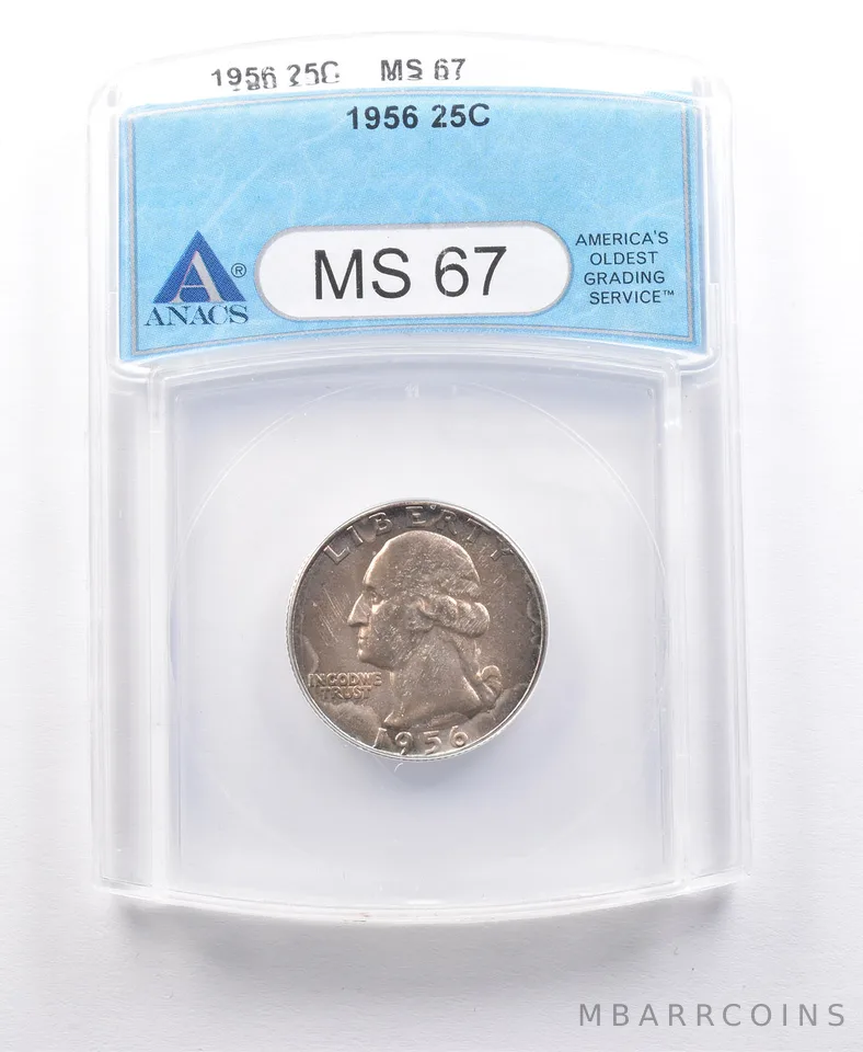 1956 Washington Quarter MS67 ANACS *2106