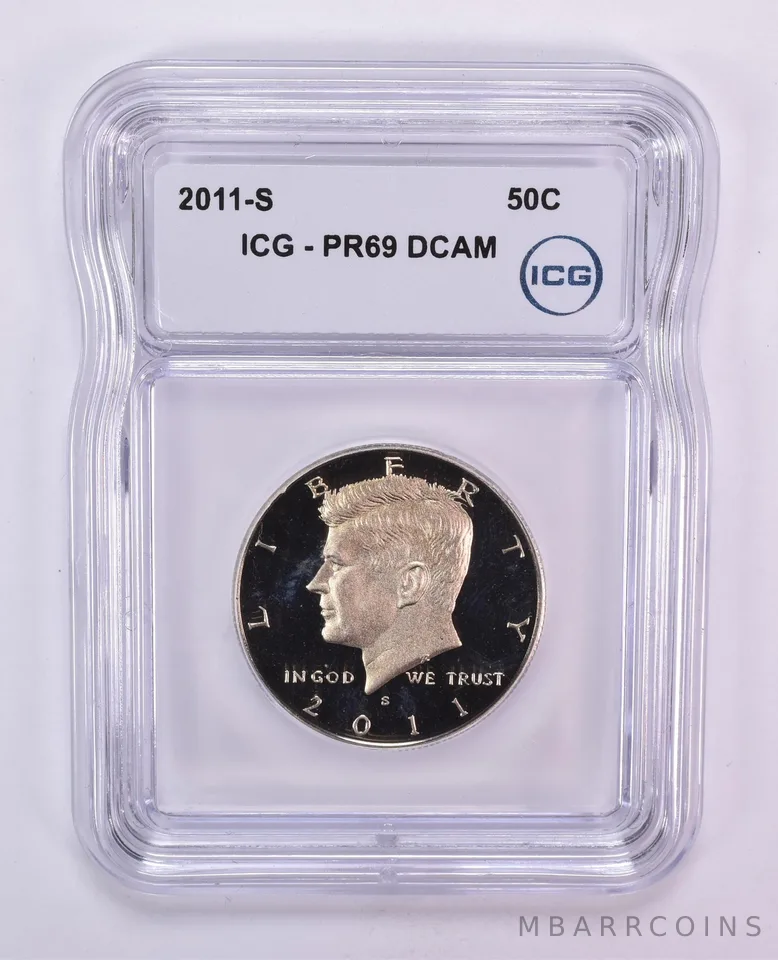 2011-S Kennedy Half Dollar PR69 DCAM ICG