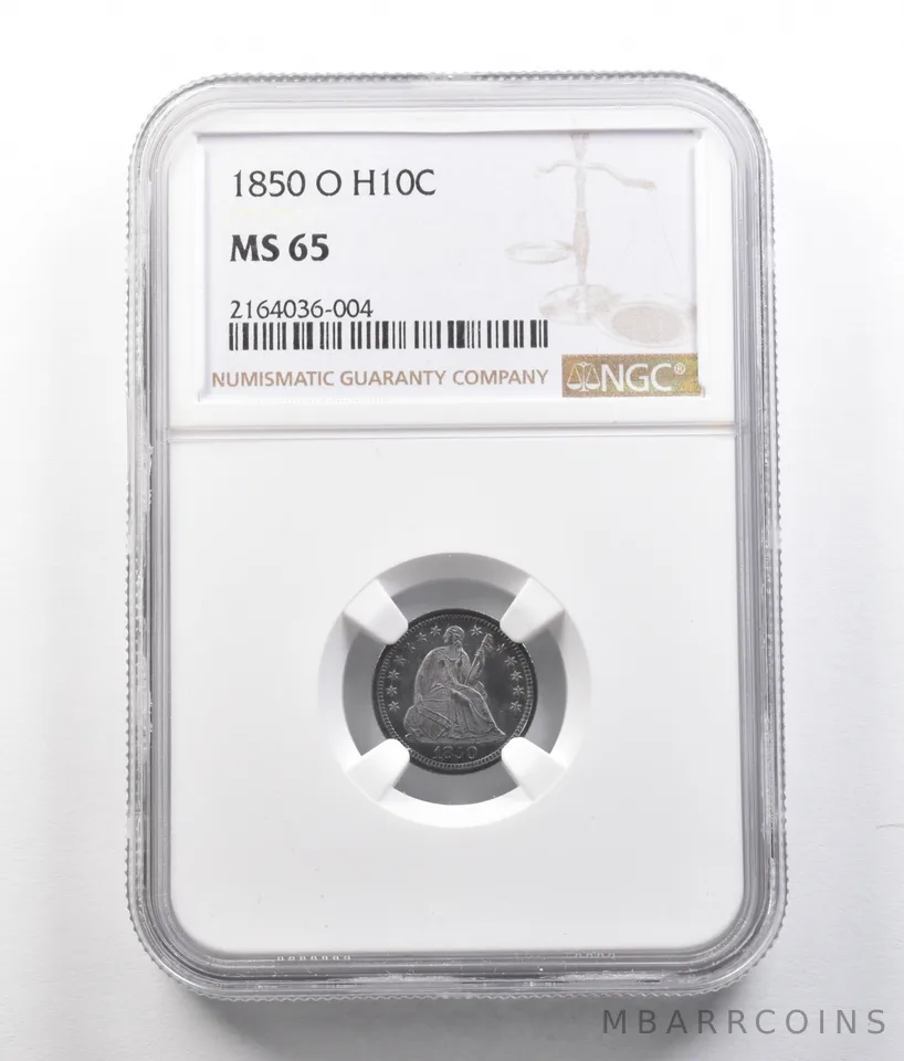 1850-O Seated Liberty Half Dime MS65 NGC *1367