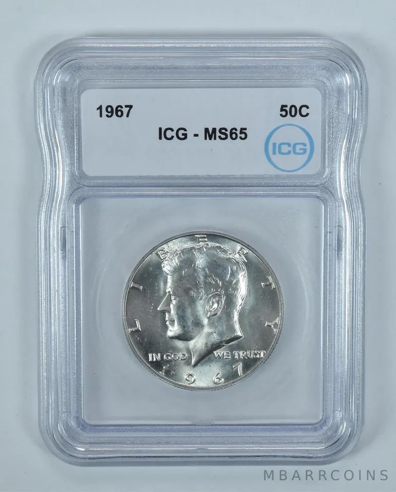 1967 Kennedy Half Dollar MS65 ICG