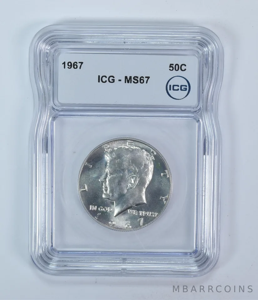 1967 Kennedy Half Dollar MS67 ICG