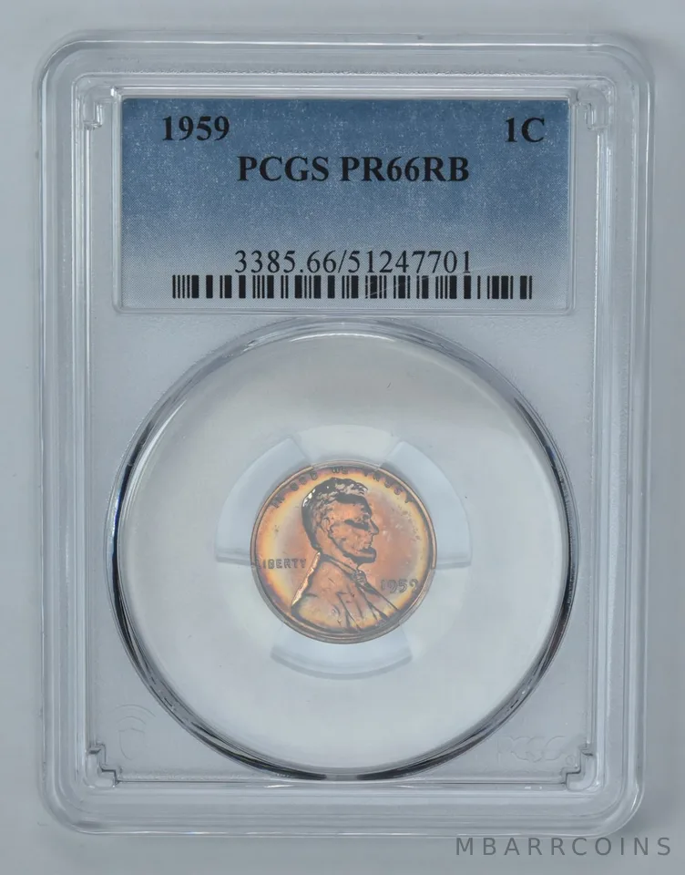 1959 Lincoln Memorial Cent PR66 RB PCGS Beautiful Tone *7199