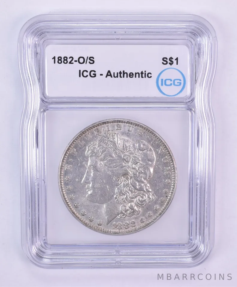 1882-O/S Morgan Silver Dollar Authentic ICG *2294