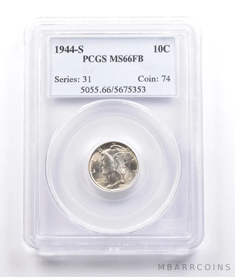 1944-S Mercury Dime MS66 FB PCGS *6814
