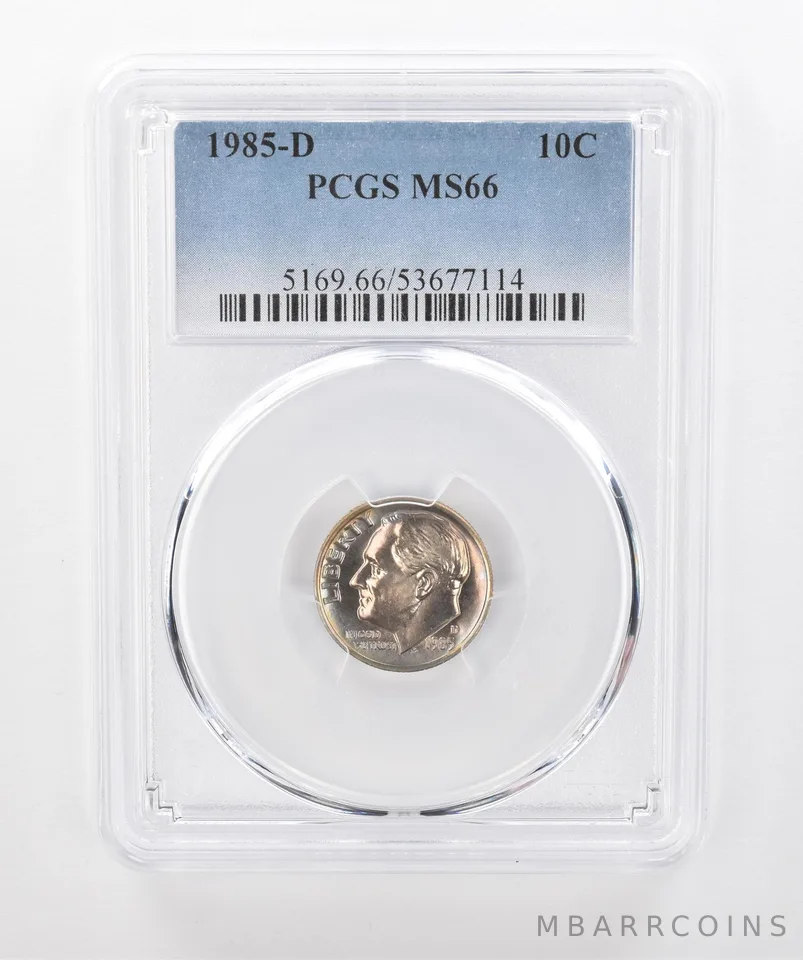 1985-D Roosevelt Dime MS66 PCGS Beautiful Tone a1305